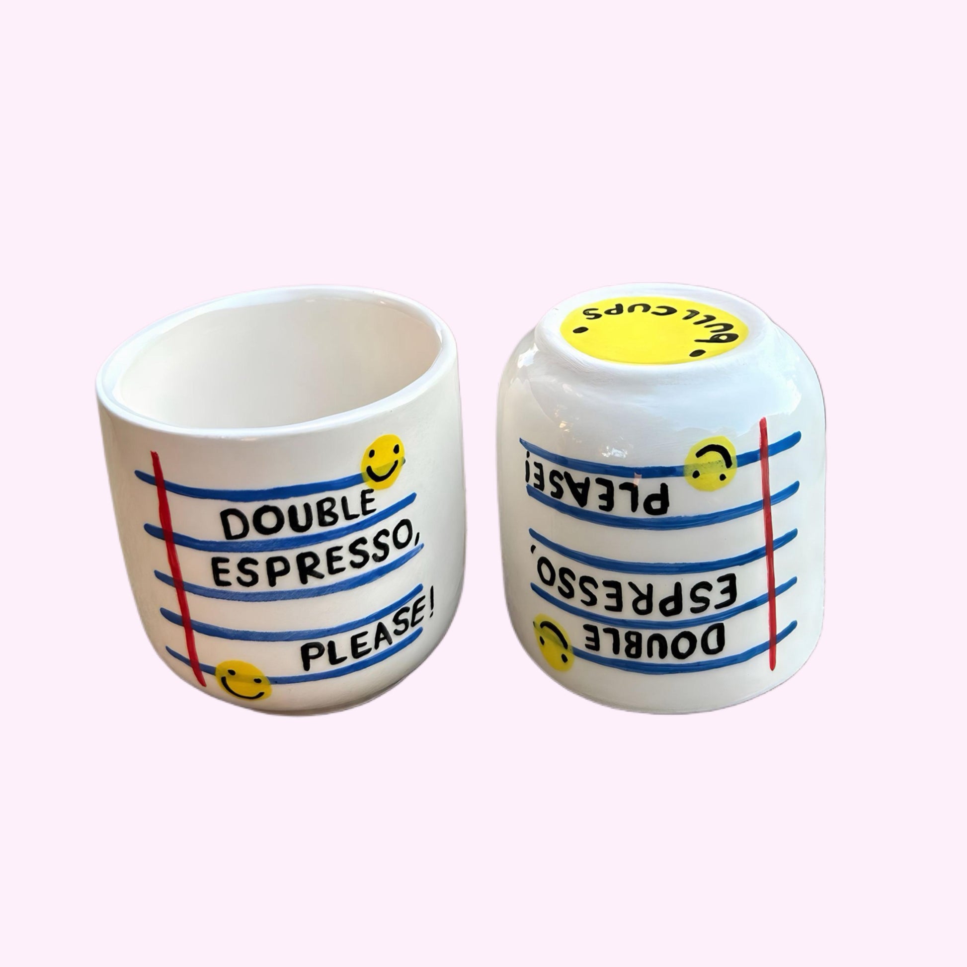 Double Espresso Please! – El Yapımı Seramik Kupa