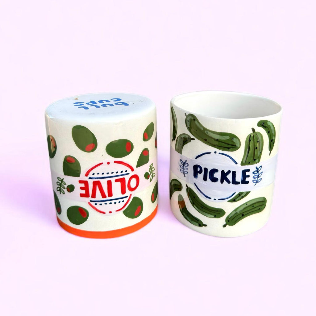 Olive & Pickle – El Yapımı Seramik Kupa Serisi