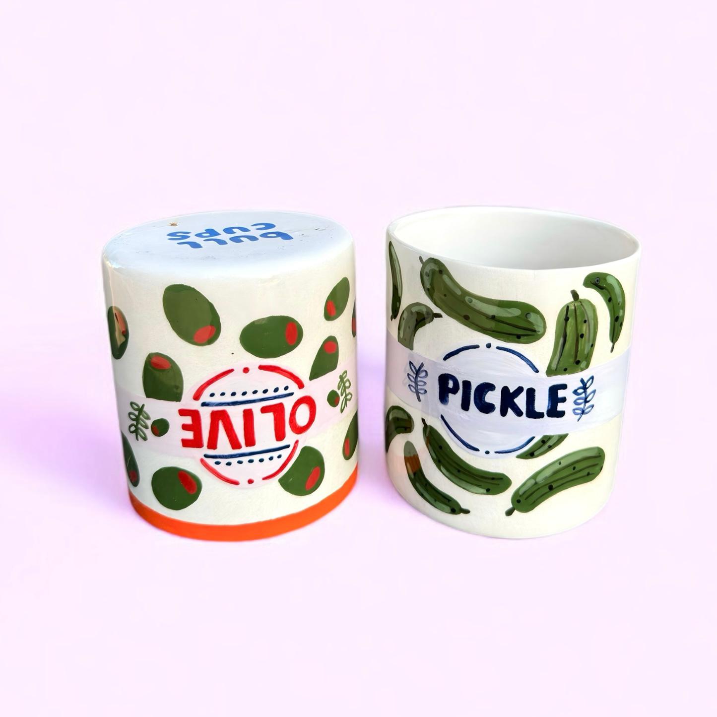 Olive & Pickle – El Yapımı Seramik Kupa Serisi