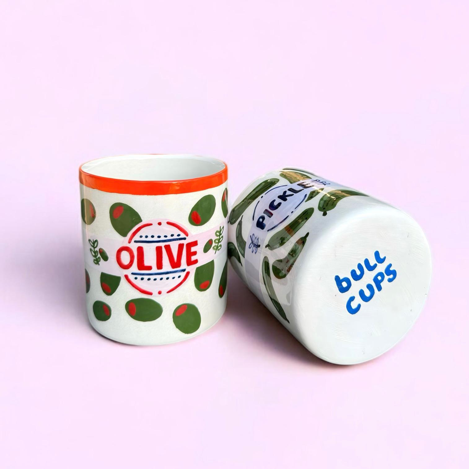 Olive & Pickle – El Yapımı Seramik Kupa Serisi