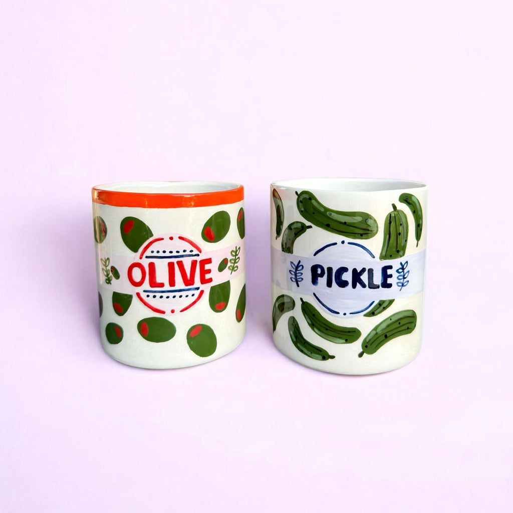 Olive & Pickle – El Yapımı Seramik Kupa Serisi