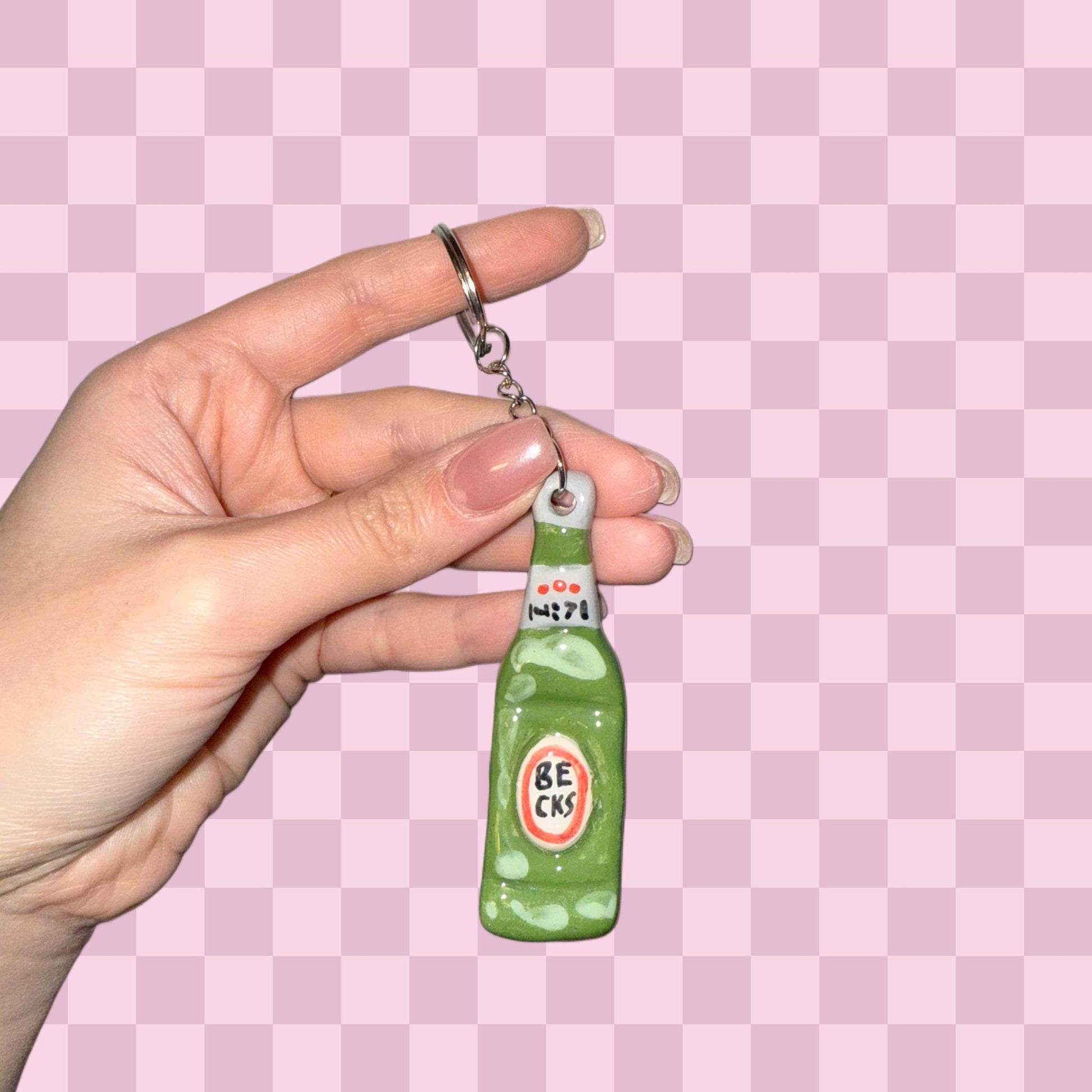 Cheers to Clay! Seramik Bira Anahtarlık